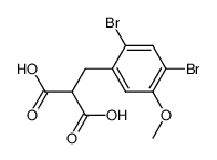 (2',4'-Dibrom-5'-methoxybenzyl)malonsaeure结构式