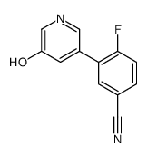 4-fluoro-3-(5-hydroxypyridin-3-yl)benzonitrile结构式