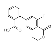 2-(4-ethoxycarbonyl-3-fluorophenyl)benzoic acid Structure