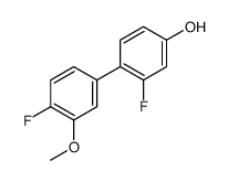 3-fluoro-4-(4-fluoro-3-methoxyphenyl)phenol结构式