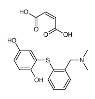 but-2-enedioic acid, 2-[2-(dimethylaminomethyl)phenyl]sulfanylbenzene- 1,4-diol结构式