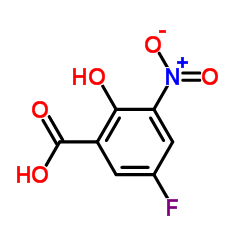 5-fluoro-2-hydroxy-3-nitrobenzoic acid structure