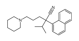 α-Isopropyl-α-(1-naphtyl)-1-piperidinevaleronitrile Structure