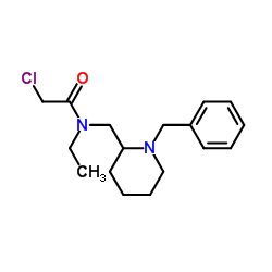 N-[(1-Benzyl-2-piperidinyl)methyl]-2-chloro-N-ethylacetamide Structure