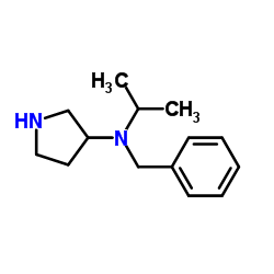 N-Benzyl-N-isopropyl-3-pyrrolidinamine结构式