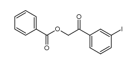 α-(benzoyloxy)-m-iodoacetophenone Structure