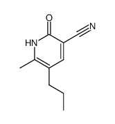 3-cyano-5-n-propyl-6-methylpyridin-2(1H)-one Structure