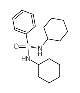 Phosphonic diamide,N,N'-dicyclohexyl-P-phenyl- structure