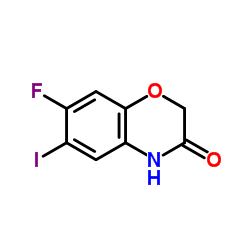 7-Fluoro-6-iodo-2H-1,4-benzoxazin-3(4H)-one Structure