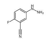 2-FLUORO-5-HYDRAZINOBENZONITRILE Structure