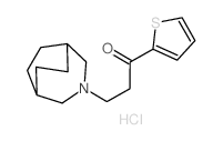 1-Propanone,3-(3-azabicyclo[3.2.2]non-3-yl)-1-(2-thienyl)-, hydrochloride (1:1) structure