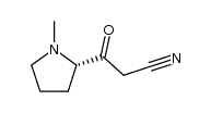 2-Pyrrolidinepropanenitrile,1-methyl--bta--oxo-,(S)-(9CI)结构式