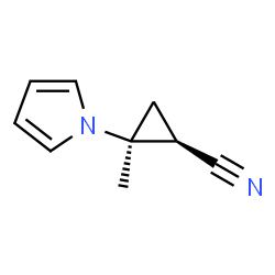 Cyclopropanecarbonitrile, 2-methyl-2-(1H-pyrrol-1-yl)-, trans- (9CI) picture