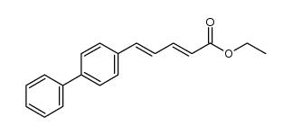 (2E,4E)-ethyl 5-(biphenyl-4-yl)penta-2,4-dienoate结构式