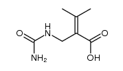 N-[2-Carboxy-3-methyl-buten-(2)-yl]-harnstoff结构式