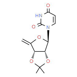 2'-O,3'-O-Isopropylidene-4',5'-didehydro-5'-deoxyuridine结构式