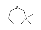 3,3-dimethyl-[1,3]thiasilepane Structure