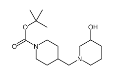 1-Boc-4-(3-hydroxypiperidin-1-ylmethyl)piperidine structure