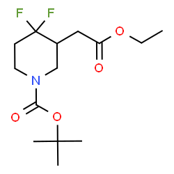 tert-butyl 3-(2-ethoxy-2-oxoethyl)-4,4-difluoropiperidine-1-carboxylate picture