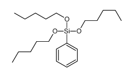 tripentoxy(phenyl)silane Structure