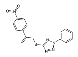 5-[2-(4-nitrophenyl)prop-2-enylsulfanyl]-2-phenyltetrazole Structure