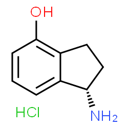 (S)-1-Amino-indan-4-ol hydrochloride structure