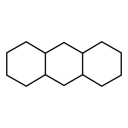 cis,trans-Perhydroanthracene (4aalpha,8aalpha,9aalpha,10abeta)- Structure