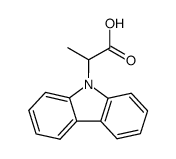 Carbazole-9-yl-(2-methyl)acetic acid Structure