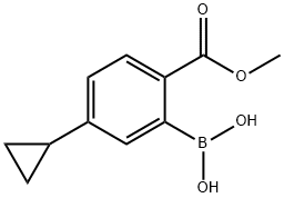 (5-cyclopropyl-2-(methoxycarbonyl)phenyl)boronic acid picture