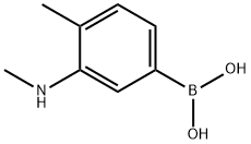 4-Methyl-3-(methylamino)phenylboronic acid Structure