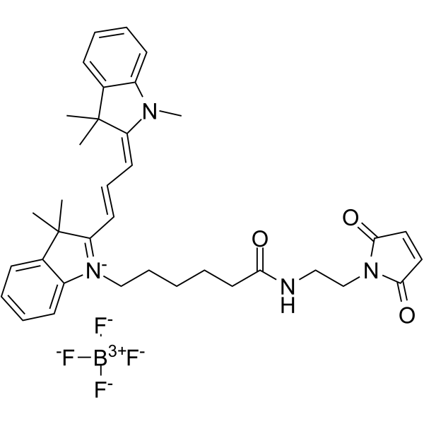 Cyanine3 maleimide tetrafluoroborate Structure