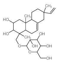 b-D-Altropyranoside,[(1S,2R,3R,4aR,4bS,7S,10aR)-7-ethenyl-1,2,3,4,4a,4b,5,6,7,8,10,10a-dodecahydro-2,3-dihydroxy-1,4a,7-trimethyl-1-phenanthrenyl]methyl Structure