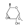 (2S,3R,5S,6R)-2-methoxy-6-methyl-oxane-3,5-diol structure