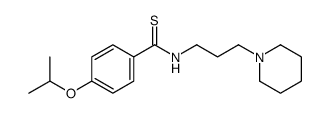 p-Isopropoxy-N-(3-piperidinopropyl)thiobenzamide structure