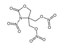 3-Nitro-4,4-bis[(nitrooxy)methyl]-2-oxazolidinone结构式