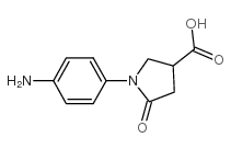 1-(4-氨基苯基)-5-氧吡咯烷-3-羧酸结构式