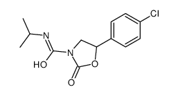 5-(4-chlorophenyl)-2-oxo-N-propan-2-yl-1,3-oxazolidine-3-carboxamide Structure