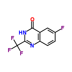 6-Fluoro-2-(trifluoromethyl)-4(1H)-quinazolinone Structure