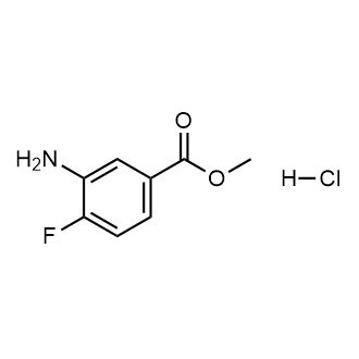 3-氨基-4-氟苯甲酸甲酯盐酸盐结构式