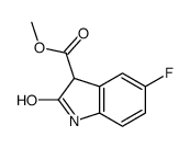 methyl 5-fluoro-2-oxo-1,3-dihydroindole-3-carboxylate结构式