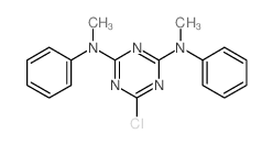 2-CHLORO-4,6-BIS(N-METHYLANILINO)-S-TRIAZINE Structure