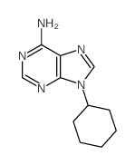 9-Cyclohexyladenine结构式