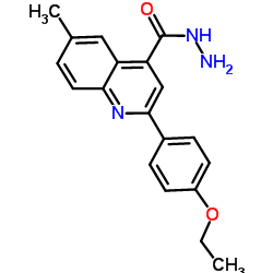 2-(4-Ethoxyphenyl)-6-methyl-4-quinolinecarbohydrazide结构式