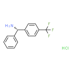 (S)-Phenyl(4-(trifluoromethyl)phenyl)methanamine hydrochloride structure