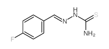 [(4-fluorophenyl)methylideneamino]thiourea structure