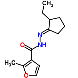 N'-[(1E)-2-Ethylcyclopentylidene]-2-methyl-3-furohydrazide Structure