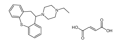 (E)-but-2-enedioic acid,1-(5,6-dihydrobenzo[b][1]benzothiepin-5-yl)-4-ethylpiperazine Structure