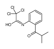 2,2,2-trichloro-N-[2-(2-methylpropanoyl)phenyl]acetamide Structure