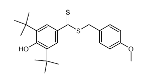 (p-Methoxybenzyl)-3,5-di-tert.-butyl-4-hydroxydithiobenzoat结构式