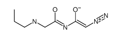 N-DIAZOACETYLGLYCINEPROPYLAMIDE结构式